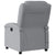 Massage Recliner Chair Light Grey Fabric