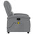 Massage Recliner Chair Light Grey Fabric