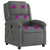 Massage Recliner Chair Dark Grey Fabric