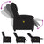 Massage Recliner Chair Black Fabric