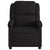 Massage Recliner Chair Black Fabric