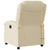 Massage Recliner Chair Cream Fabric