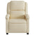 Massage Recliner Chair Cream Fabric