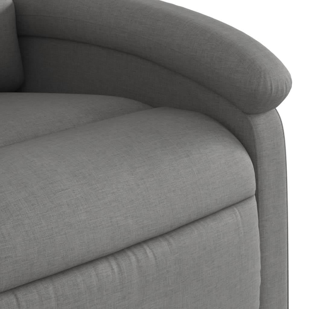Electric Massage Recliner Chair Dark Grey Fabric