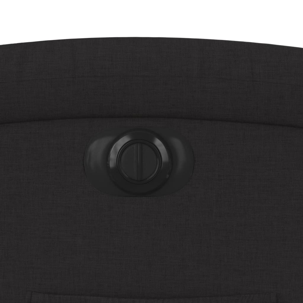 Electric Stand up Recliner Chair Black Fabric