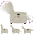 Massage Recliner Chair Cream Faux Leather