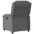 Massage Recliner Chair Grey Faux Leather