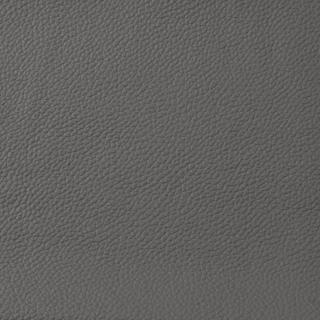 Massage Recliner Chair Grey Real Leather