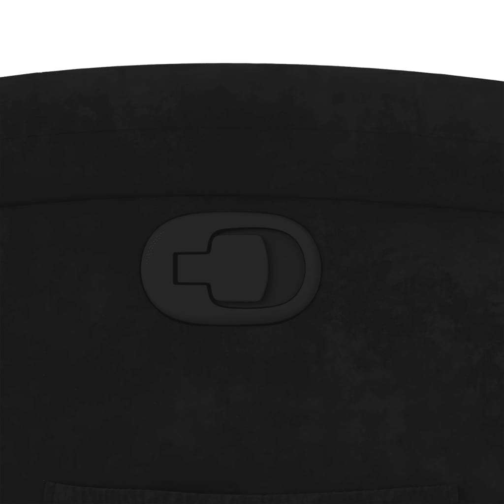 Recliner Chair Black Velvet