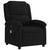 Massage Recliner Chair Black Velvet