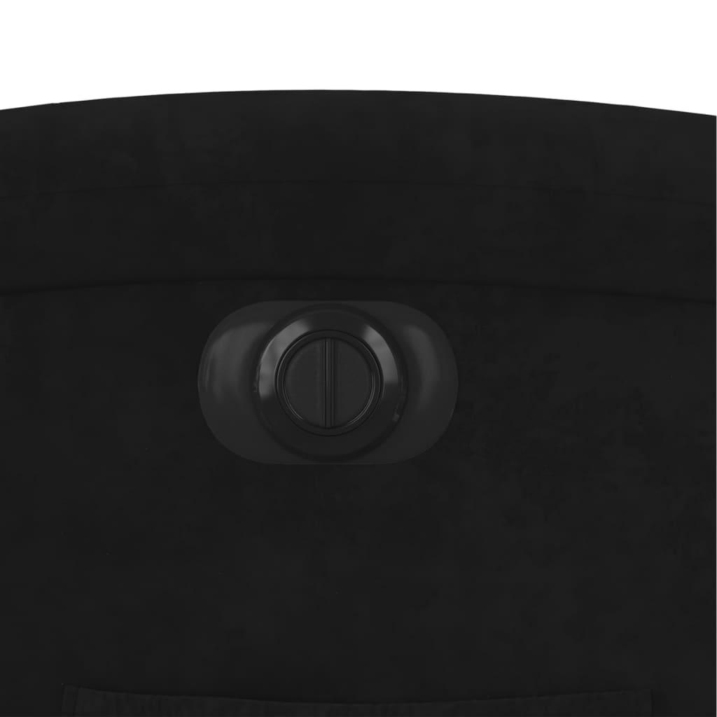 Electric Stand up Recliner Chair Black Velvet