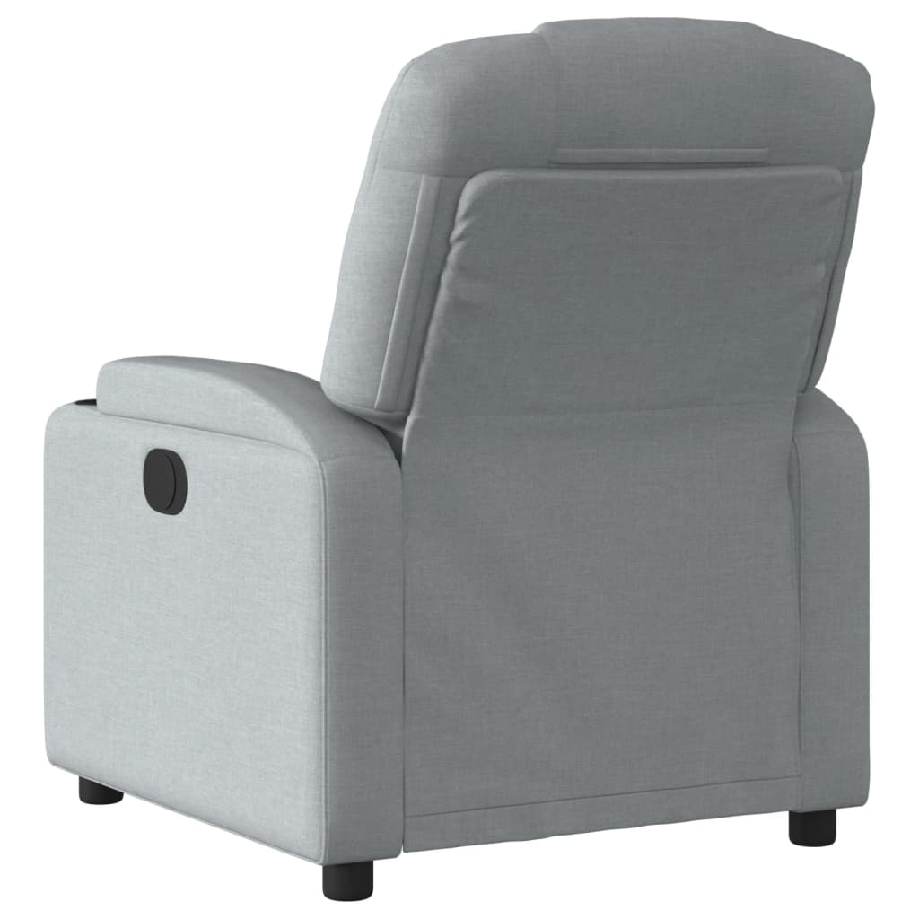 Recliner Chair Light Grey Fabric