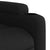 Massage Recliner Chair Black Fabric