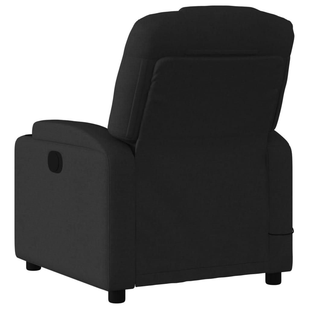 Electric Massage Recliner Chair Black Fabric