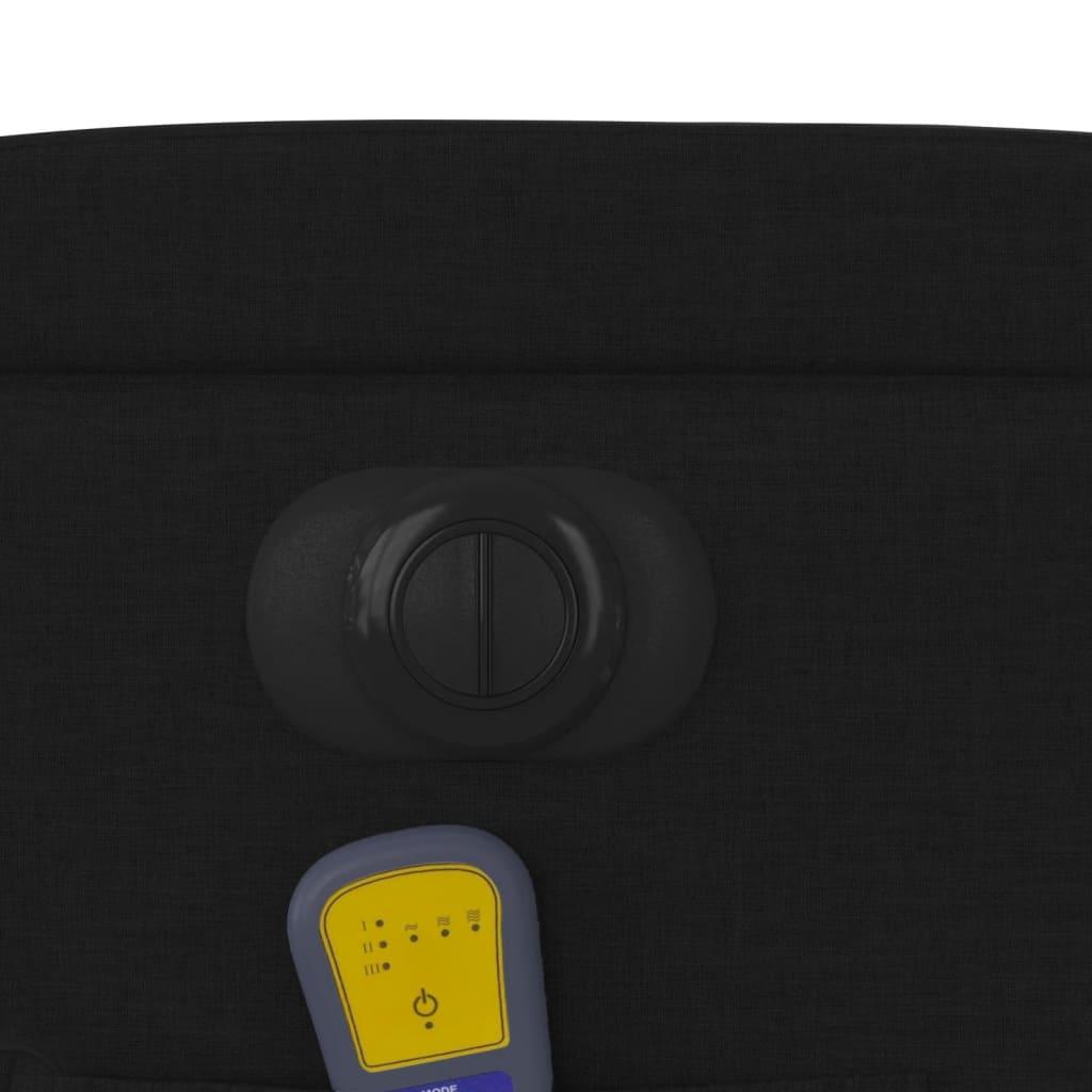 Electric Massage Recliner Chair Black Fabric