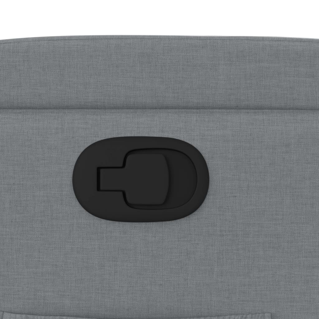 Stand up Recliner Chair Light Grey Fabric
