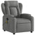 Massage Recliner Chair Dark Grey Fabric