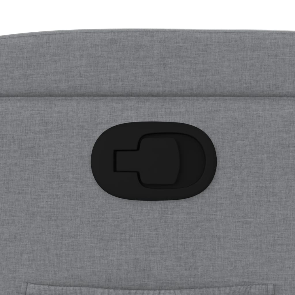 Stand up Recliner Chair Light Grey Fabric