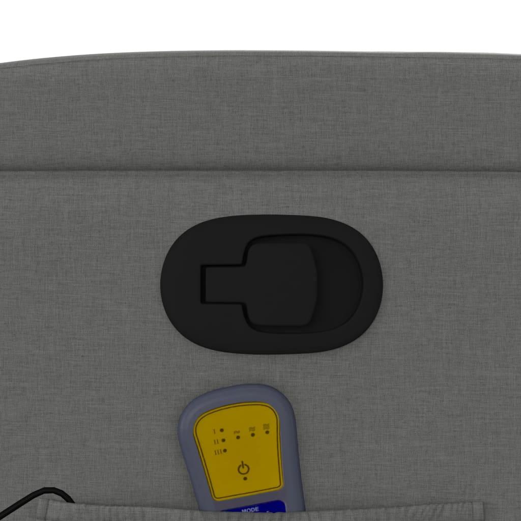 Stand up Massage Recliner Chair Dark Grey Fabric