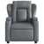 Massage Recliner Chair Grey Faux Leather