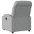 Massage Recliner Chair Light Grey Fabric