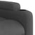 Massage Recliner Chair Dark Grey Fabric