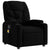 Massage Recliner Chair Black Fabric