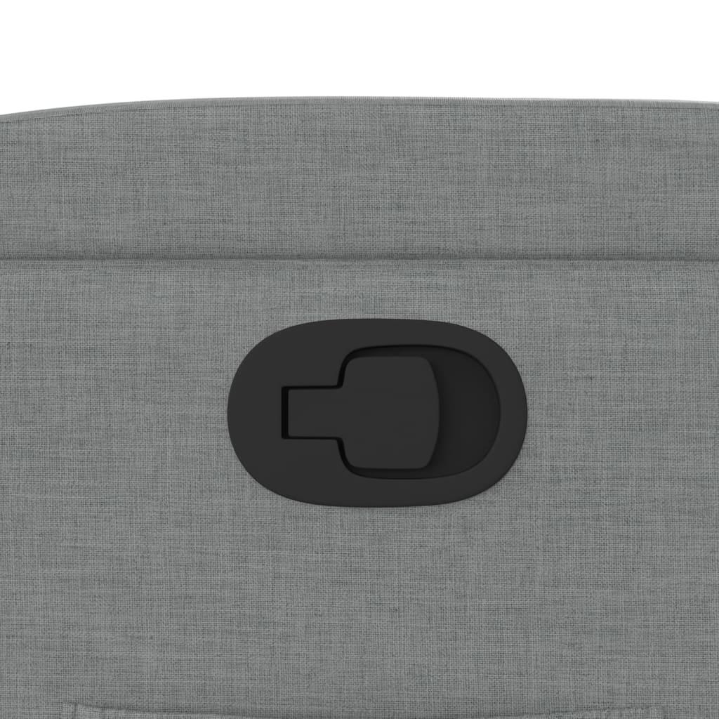 Stand up Recliner Chair Light Grey Fabric