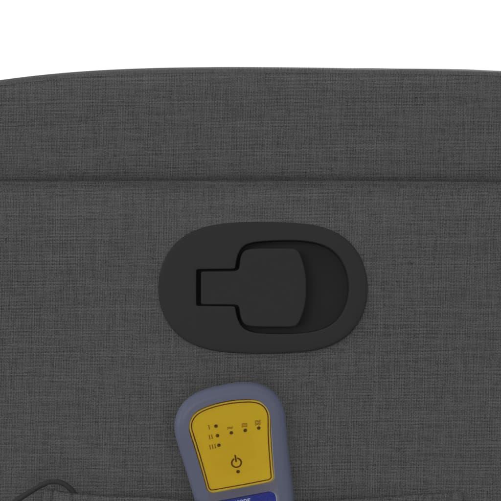 Stand up Massage Recliner Chair Dark Grey Fabric
