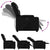 Recliner Chair Black Faux Leather