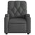 Massage Recliner Chair Dark Grey Fabric