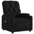 Massage Recliner Chair Black Faux Leather