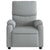 Massage Recliner Chair Light Grey Fabric