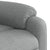 Massage Recliner Chair Light Grey Fabric