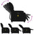 Massage Recliner Chair Black Fabric