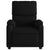 Massage Recliner Chair Black Fabric