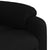 Massage Recliner Chair Black Fabric