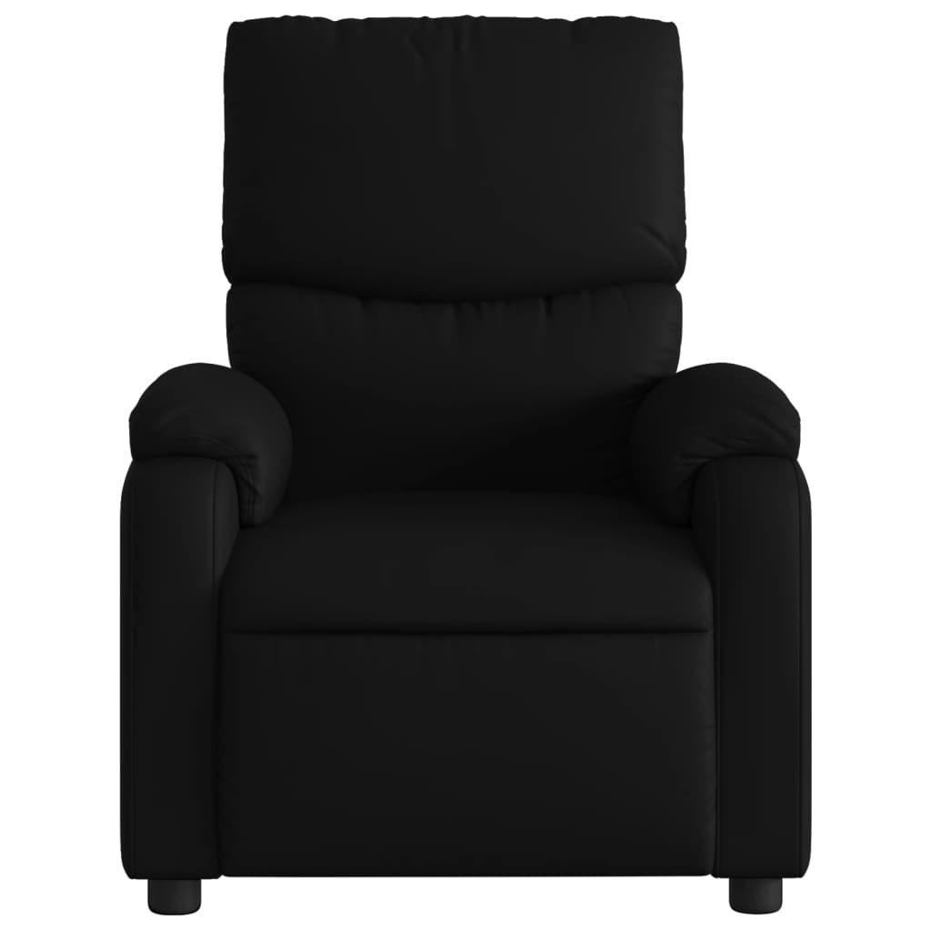 Massage Recliner Chair Black Faux Leather