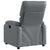 Massage Recliner Chair Grey Faux Leather