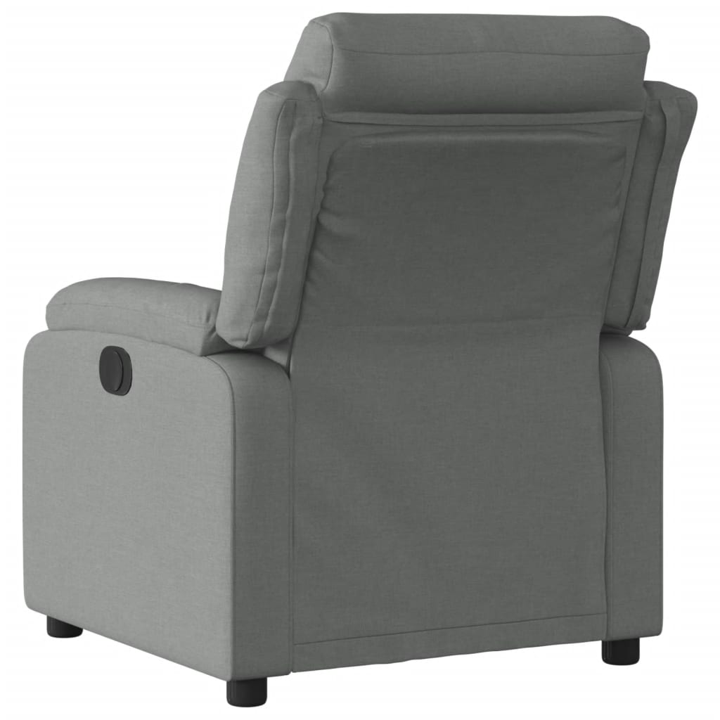 Recliner Chair Dark Grey Fabric