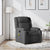 Massage Recliner Chair Dark Grey Fabric