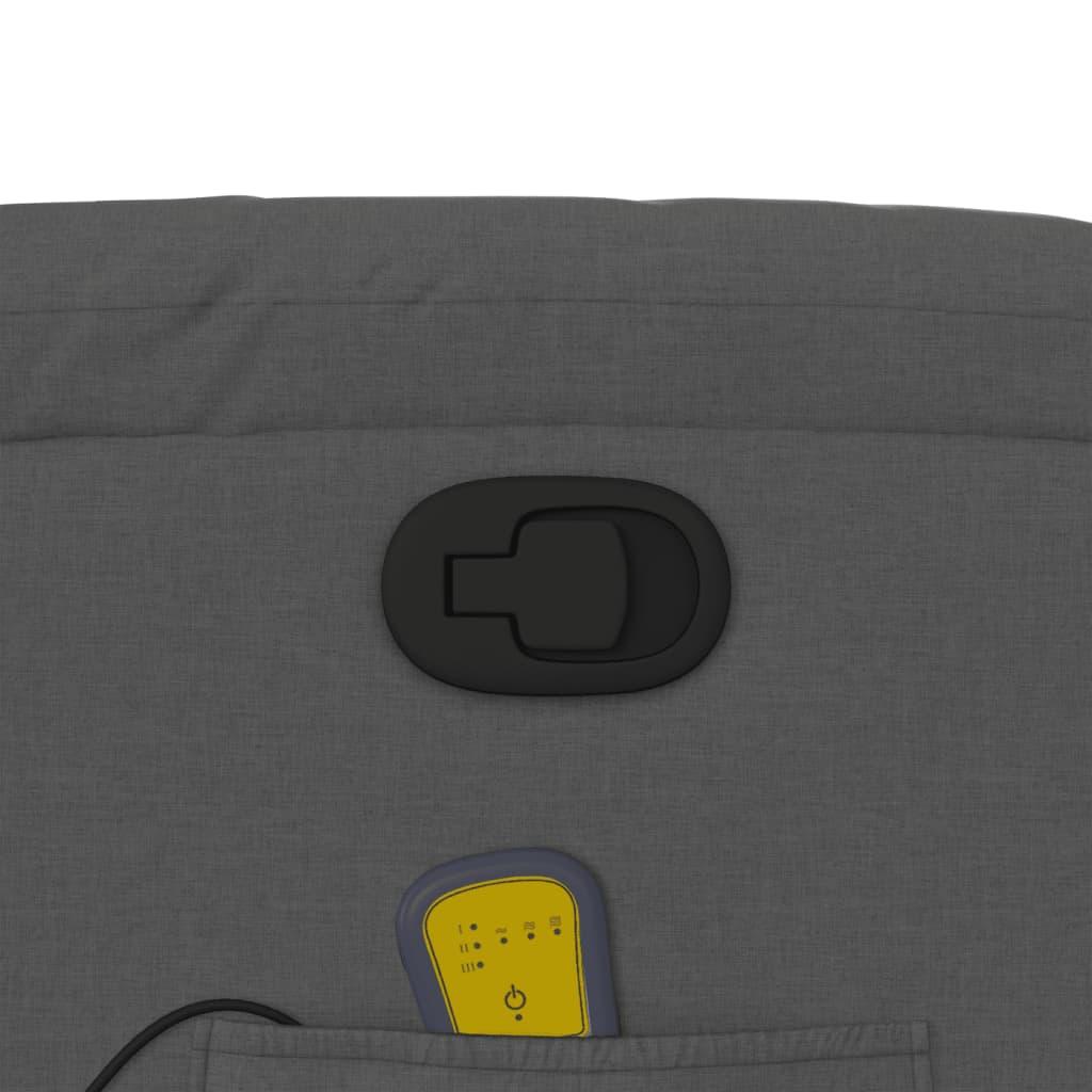 Stand up Massage Recliner Chair Dark Grey Fabric