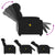 Massage Recliner Chair Black Faux Leather