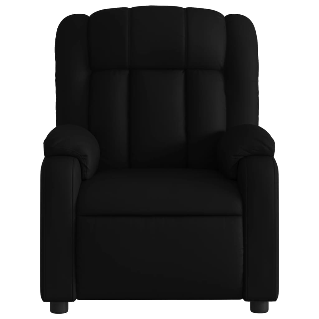 Massage Recliner Chair Black Faux Leather