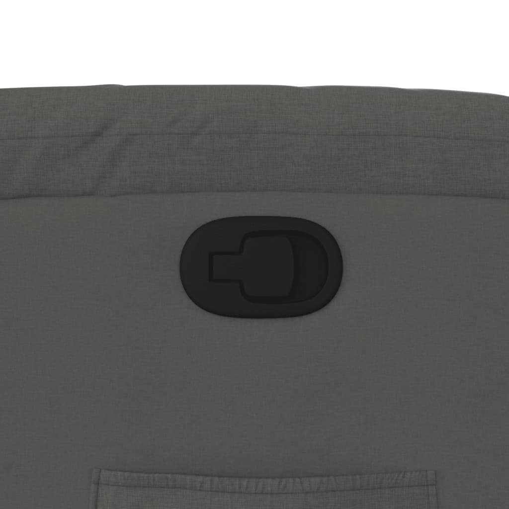 Stand up Recliner Chair Dark Grey Fabric