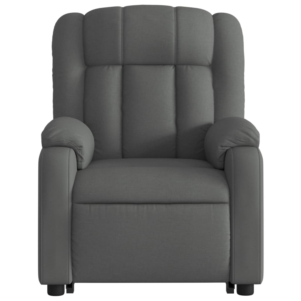 Electric Stand up Recliner Chair Dark Grey Fabric