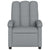 Massage Recliner Chair Light Grey Fabric