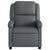 Massage Recliner Chair Grey Faux Leather