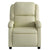 Massage Recliner Chair Cream Real Leather