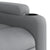 Massage Recliner Chair Light Grey Fabric